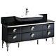 Fresca Fcb7716-v Moselle 59-1/25 Free Standing Vanity Set With Steel Cabinet