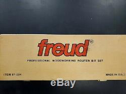 Freud 3 Piece Premier Adjustable Cabinet Router Bit Set (1/2 Shank) (97-204)