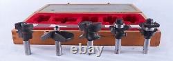 Freud 94-100 Cabinet Door 5 Pc. Router Bit Set With Wooden Box 1/2 Shank