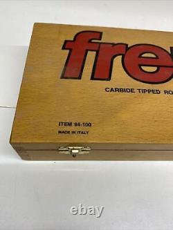 Freud 94-100 Five Piece Starter Bit Set Cabinet Making Doors Carbide 1/2 Shank