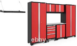 Garage Cabinets Red 7 Piece Set