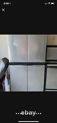 Garage Cabinets & storage 6pc Set HD Industrial Plastic Stainless Steel Panel