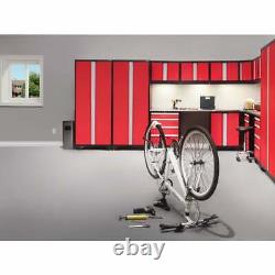 Garage Storage Cabinets Red 14 Piece Set Stainless Steel Work Station Locker