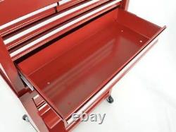 Garage Toolbox Cabinet On Wheels with Tool Box on top, Toolwagen 2 piece Set