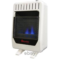 HearthSense 10,000 BTU Ventless Dual Fuel Blue Flame Heater with Base, Manual Co