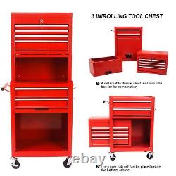 High Capacity Rolling Tool Chest with Wheels and Drawers, 6-Drawer Tool Storage