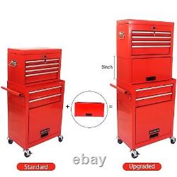 High Capacity Rolling Tool Chest with Wheels and Drawers, 6-Drawer Tool Storage