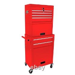 High Capacity Rolling Tool Chest with Wheels and Drawers, 6-Drawer Tool Storage