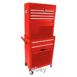 High Capacity Rolling Tool Chest with Wheels and Drawers, 6-Drawer Tool Storage