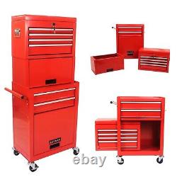 High Capacity Rolling Tool Chest with Wheels and Drawers, 6-Drawer Tool Storage