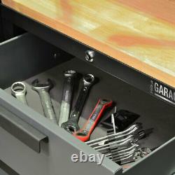 Hilka Professional 24 Gauge Steel 8 Piece Modular Cabinet Set