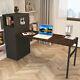 Home Office L-shaped Computer Desk Set Pc Laptop Table Storage Cupboard Cabinet