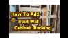 How To Add Cabinet Wall Blocking To Stud Walls Kitchen Cabinet Installation