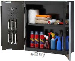 Husky 108 in. W x 98 in. H x 24 in. D Steel Garage Cabinet Set in Black