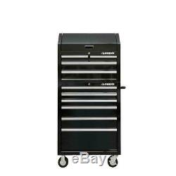 Husky 30 in. W 10-Drawer Deep Combination Tool Chest and Rolling Cabinet Set in