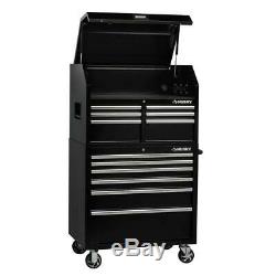 Husky 36 in. W 12-Drawer, Deep Combination Tool Chest and Cabinet Set in Gloss