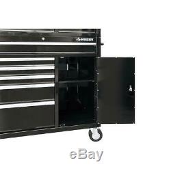 Husky 41 in. W 12-Drawer Deep Combination Tool Chest and Rolling Cabinet Set in