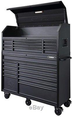 Husky 56 in. 23-Drawer Tool Chest and Rolling Cabinet Set 18 Ga. Steel 22 in