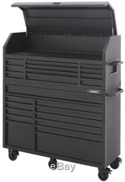 Husky 56 in. 23-Drawer Tool Chest and Rolling Cabinet Set 18 Ga. Steel 22 in