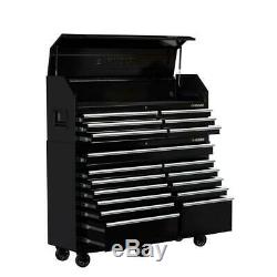 Husky 61 in. W 18-Drawer Combination Tool Chest and Rolling Cabinet Set in