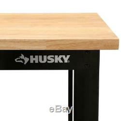 Husky 72 in. W x 42 in. H x 24 in. D Steel Garage Cabinet Set in Black (3-Piece)