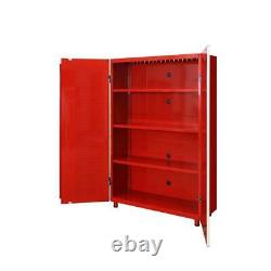 Husky Freestanding Garage Cabinet Shelf Set Steel in Red (2-Pack)
