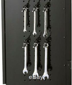 Husky Garage Cabinet Set 78 in. W x 75 in. H Lockable Steel Black (5-Piece)