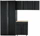 Husky Garage Cabinet Set 92 In. W X 81 In. H X 24 In. D Steel Black (4-piece)