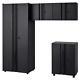 Husky Garage Storage System 4-pcs Welded Steel Black (locker/base/wall Cabinet)