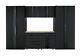 Husky Heavy Duty Welded 128x81x24 In Steel Garage Cabinet Set In Black (6-piece)