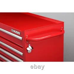 Husky Rolling Tool Chest -Top Cabinet Set 61W x 18D 18-Drawer Keyed Lock Red