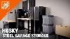 Husky Steel Garage Cabinet Set Garage Storage Ideas