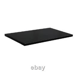 Husky Steel Shelf Set Easy To Install Heavy-Duty Smooth Glossy Black (2-Pack)