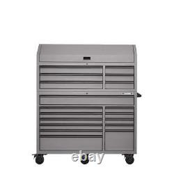 Husky Tool Chest Cabinet Set 18-Drawer Combination 56-Inch Matte Gray