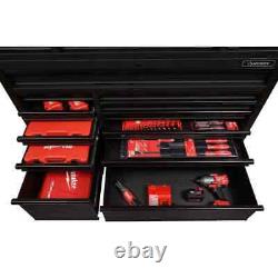 Husky Tool Chest Rolling Cabinet Set 56-Inch W 23-Drawer Heavy-Duty Matte Black