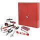 Hyper Tough 151-piece Hand Tool Set, Red Metal Wall Cabinet