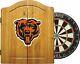 Imperial Nfl Merchandise Dart Cabinet Set Steel Tip Dartboard Chicago Bears