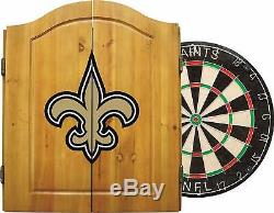 Imperial NFL Merchandise Dart Cabinet Set with Steel New Orleans Saints Style