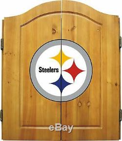 Imperial Officially Licensed NFL Merchandise Dart Cabinet Set with Steel Tip Br