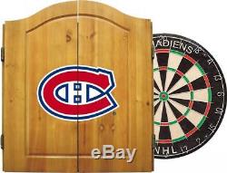 Imperial Officially Licensed NHL Dart Cabinet Set with Steel Tip Bristle