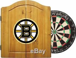 Imperial Officially Licensed NHL Dart Cabinet Set with Steel Tip Bristle Dart