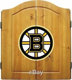 Imperial Officially Licensed NHL Dart Cabinet Set with Steel Tip Bristle Dart