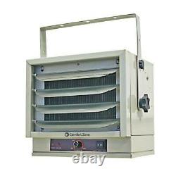 Industrial Space Heater Fan Ceiling Mounted Louvers 3 Setting 5000W Comfort Zone