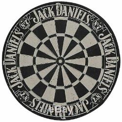 JACK DANIEL'S Daniels Old No. 7 Dartboard Cabinet Set Steel Tip Darts JD-30326