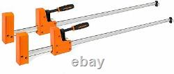 JORGENSEN 2 Pack 48-inch Bar Clamps 90°Cabinet Master Parallel Jaw Bar Clamp Set