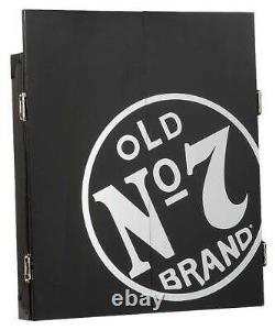 Jack Daniel's Old No. 7 Dartboard, Cabinet & Dart Set Combo Kit, JD-30326