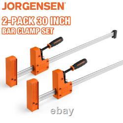 Jorgensen 2PCS 30 Bar Clamp Set 90° Parallel Clamp Cabinet Master 1500 lbs load