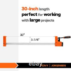 Jorgensen 2-Pack 30 Bar Clamp Set, 90° Parallel Clamp Cabinet Master, Steel Jaw