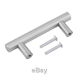 LOT 25-500 4 5 6 Stainless Steel Kitchen Cabinet Handles T Bar Pull Hardware