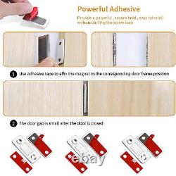 LOT Strong Magnetic Door Closer Cabinet Catch Latch Cupboard Ultra Thin Closures